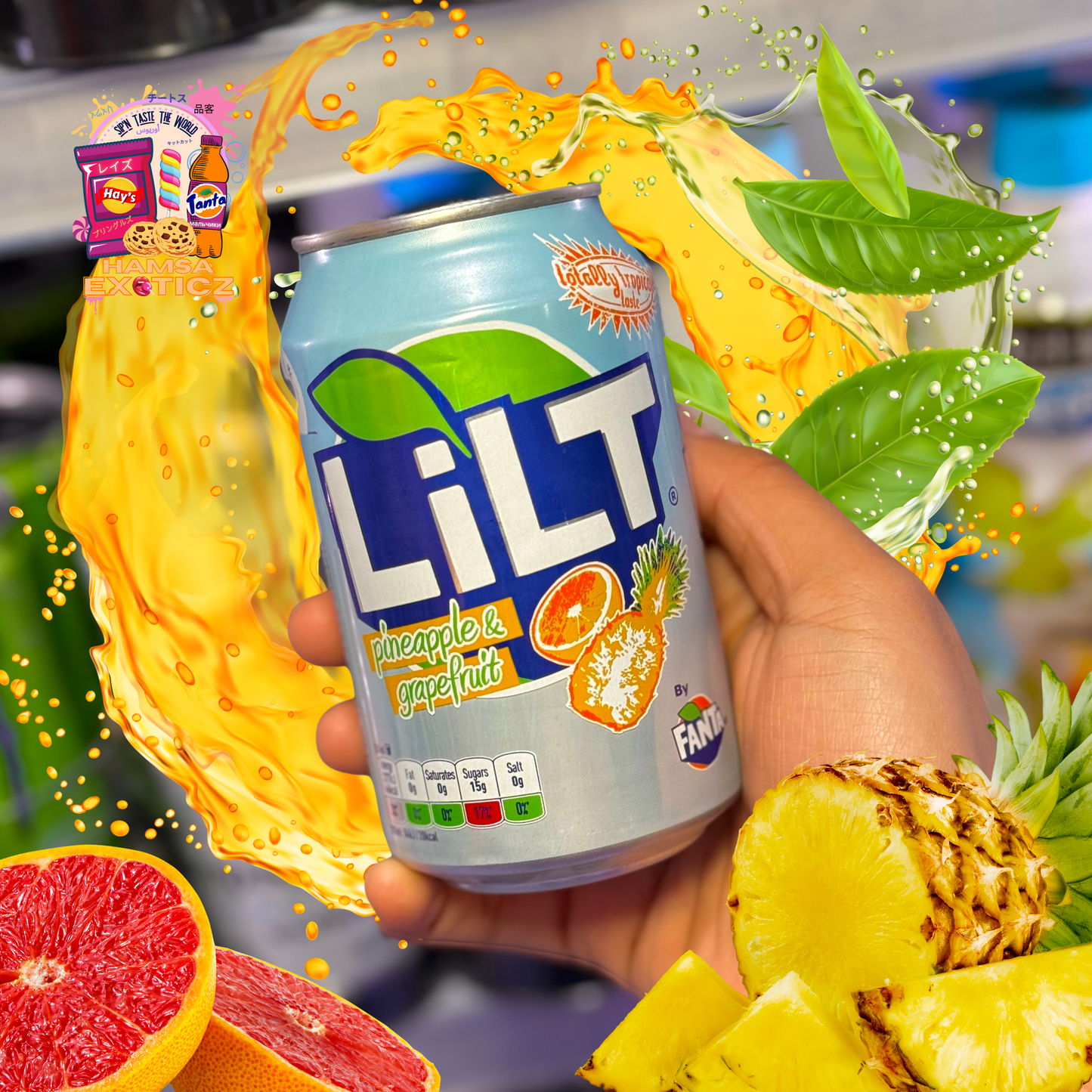 LiLT By Fanta - Pineapple & Grapefruit 330ml (Great Britain)