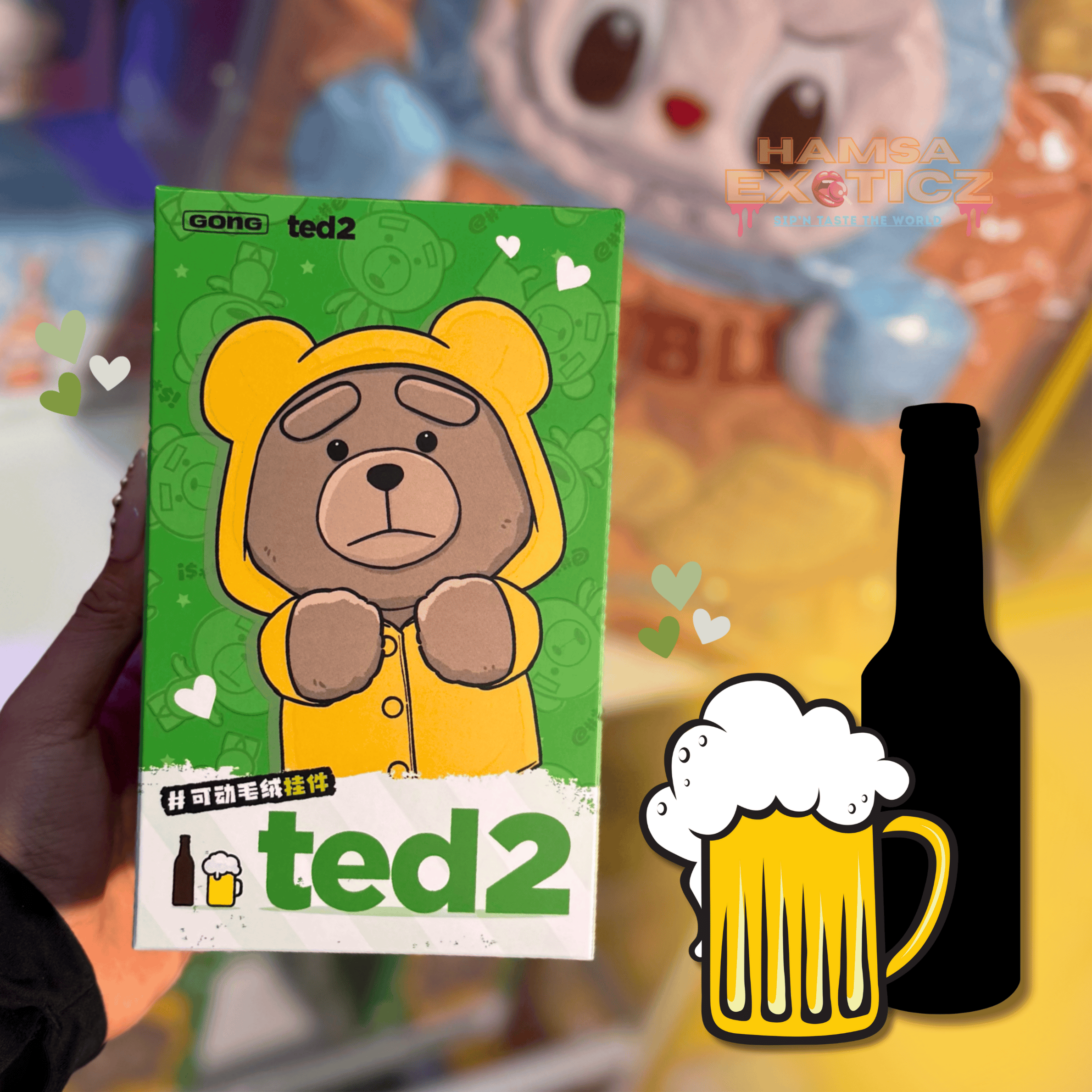 Pop Mart x Ted2 - Teddy Bear Action Plush Pendant – Hamsa Exoticz