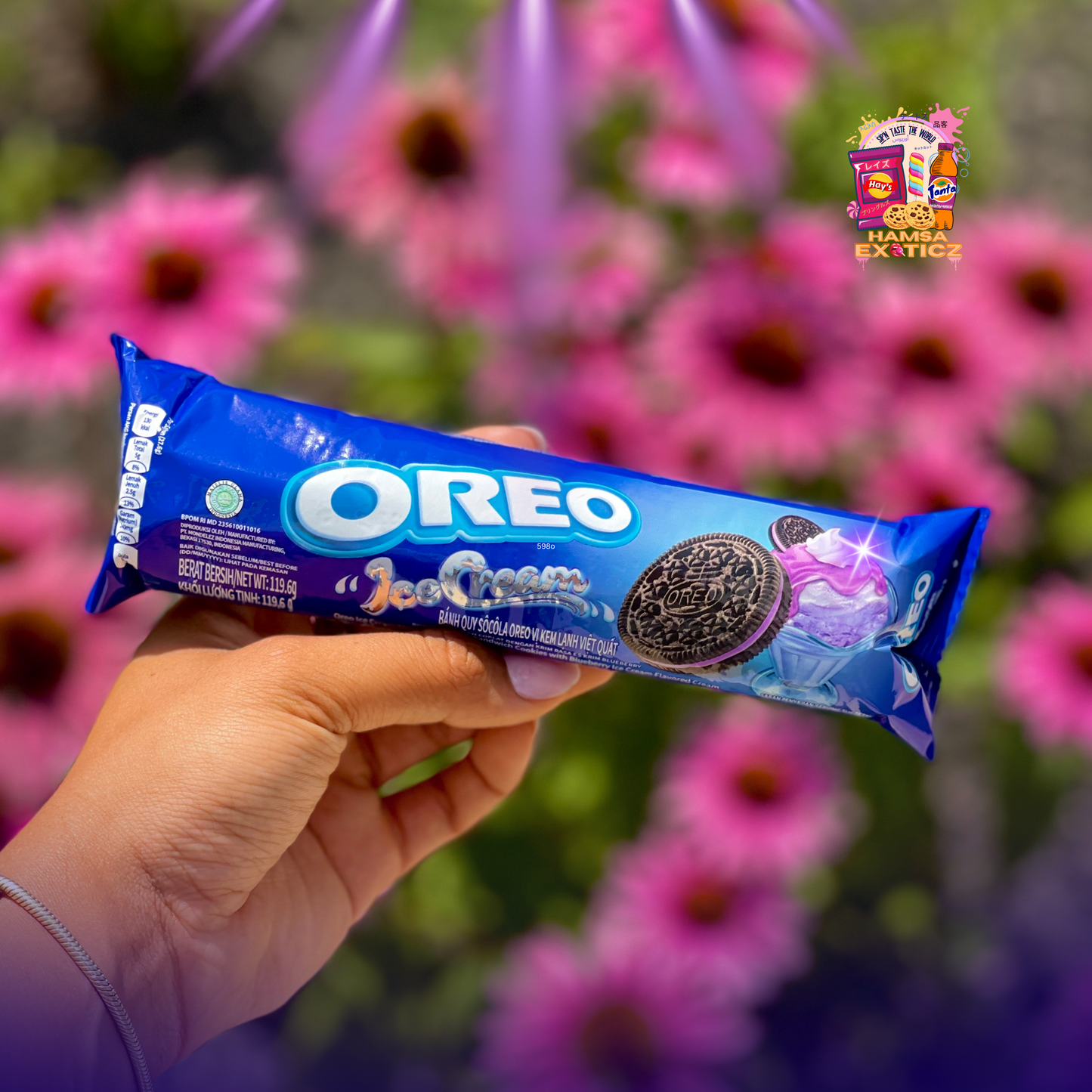 Oreo - Pokémon™ Blueberry Ice Cream Flavor 119.6g (Indonesia)