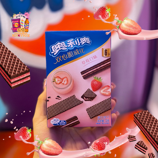 Oreo - Crispy Wafers | Strawberry Flavor 72g (China)